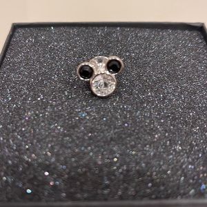 Disney Swarovski Crystal Mickey Mouse Ears Lapel Pin/Tie Tack